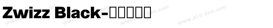 Zwizz Black字体转换